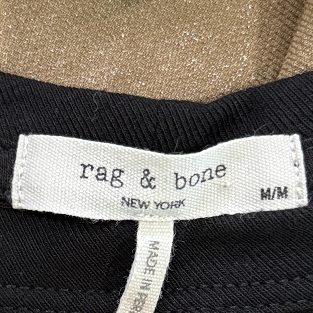 Rag & Bone Black Leopard Pattern Short Sleeve Top - image 4